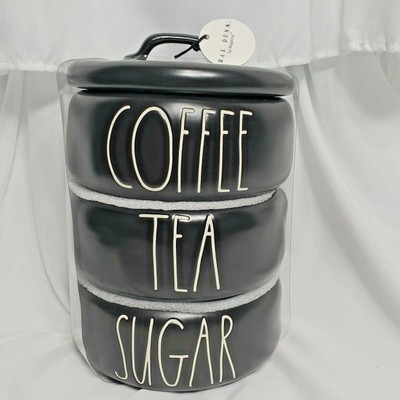 tea coffee sugar stackable canisters