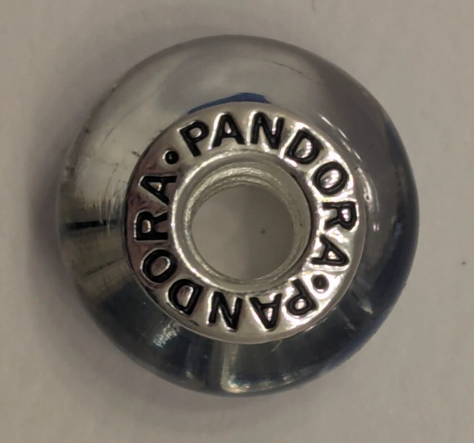 Pandora | Genuino Azul/Blanco | Dije Cristal de Murano | Plata 925 ALE | RETIRADO Foto 4 de 4