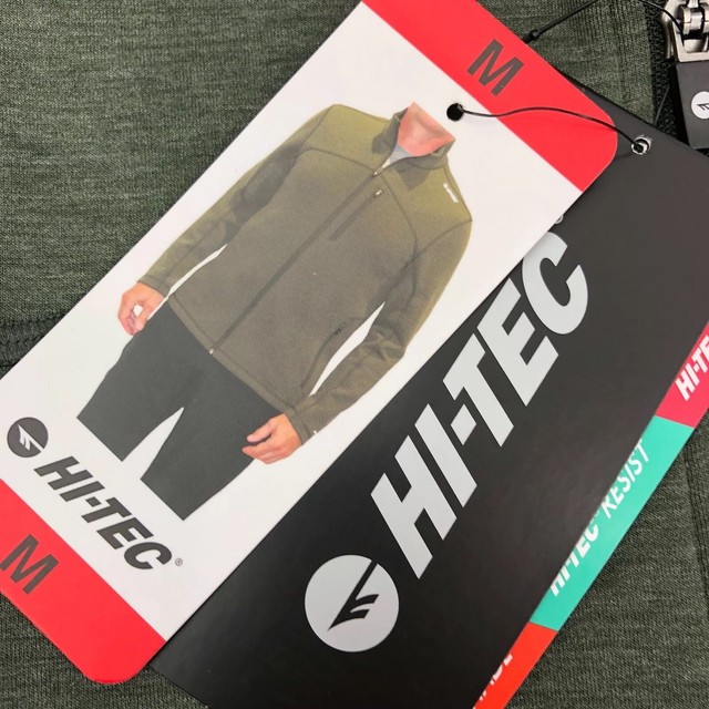 HiTec Mens Full Zip Jacket Thermo DriTec Lightweight Green Medium eBay