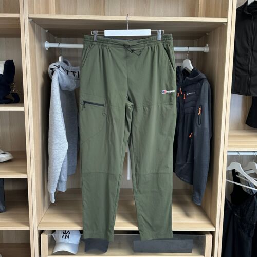Berghaus Mens Theran Plus Pant Tracksuit Trousers Size XL Green Woven Track .