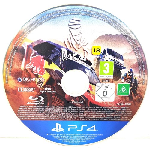 Playstation 4 Spiel Dakar 18 Rennspiel PS4 Zustand: gut - Picture 2 of 2