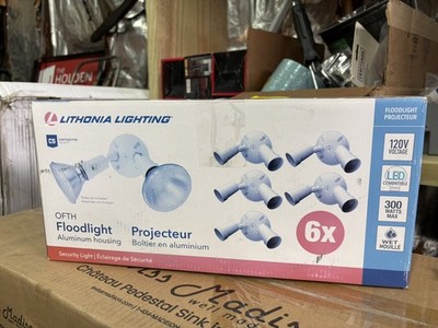 (6)Ct Package of Lithonia Lighting OFTH 300PR 120 CP6 M4 - OFTH Double - White