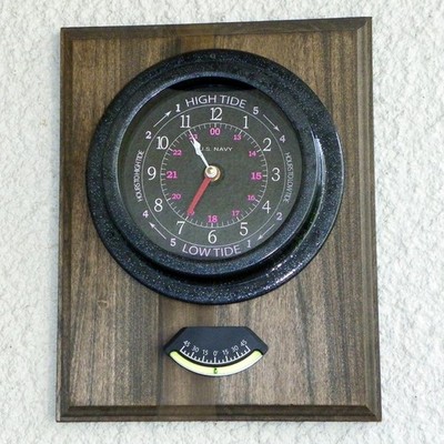 CAPTAIN'S TIME AND TIDE WALL CLOCK LARGE 9''