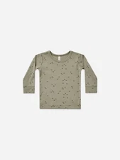 Quincy Mae Kids Bamboo Long Sleeve Geo Sleepwear Tee Size 4-5 Years