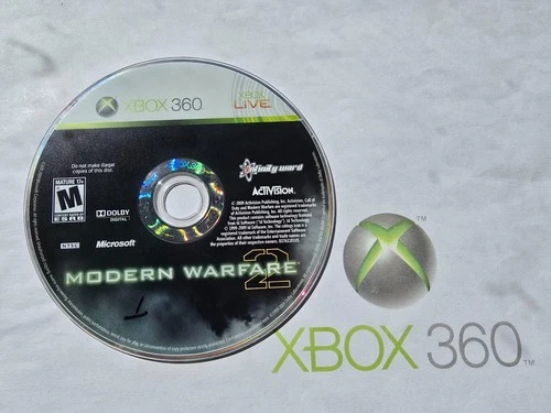 --DISC ONLY-- Call of Duty: Modern Warfare 2 (Xbox 360) Full Game Blk 2009