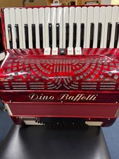 Dino Baffetti Accordion 72 Bass Red