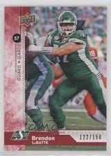 2018 Upper Deck CFL Red 122/150 Brendon LaBatte #148 n1u