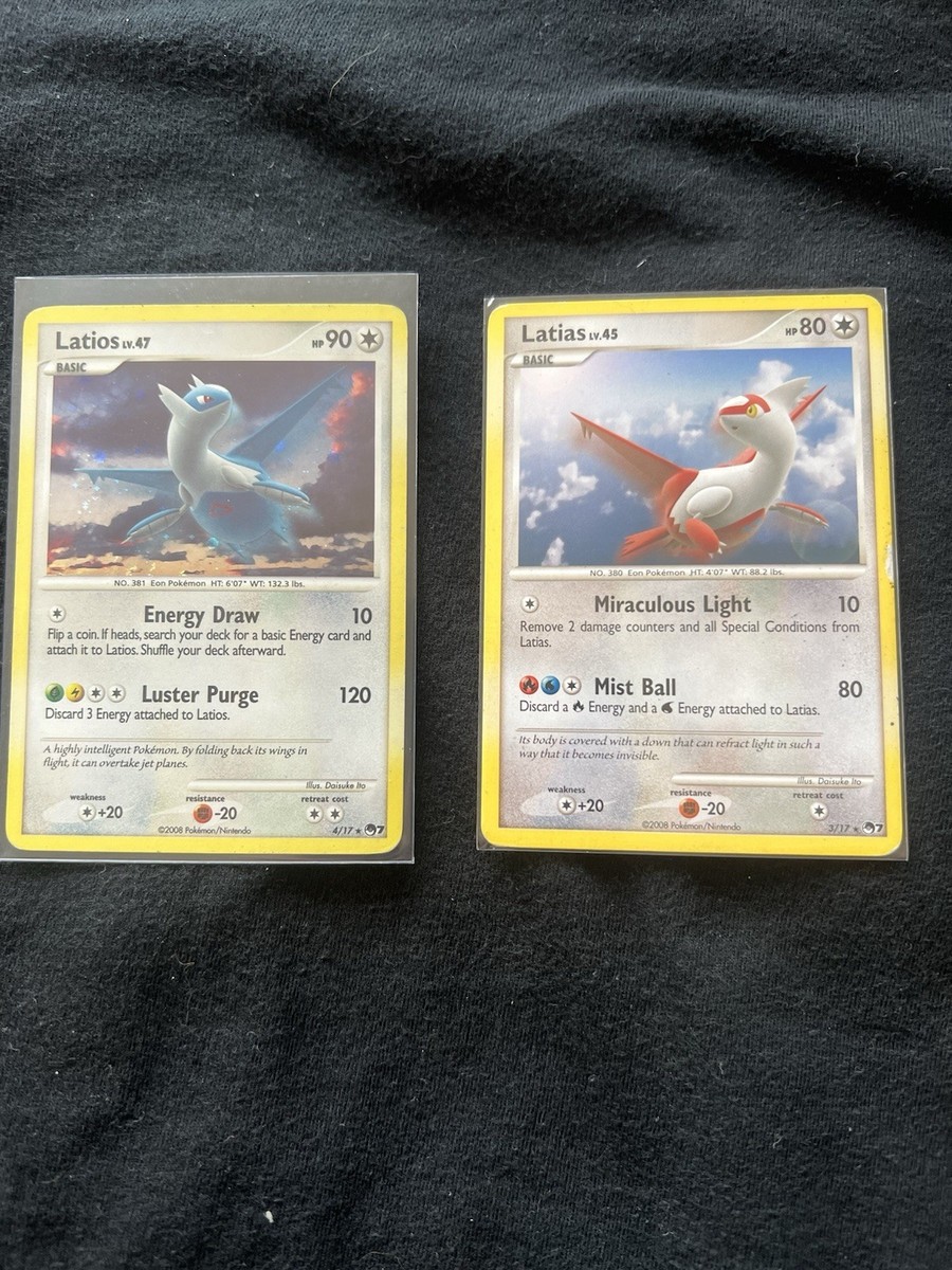 Pokemon TCG Pop Series 7 Holo Latias and Latios Card 3/17 and 4/17 Latios |  eBay