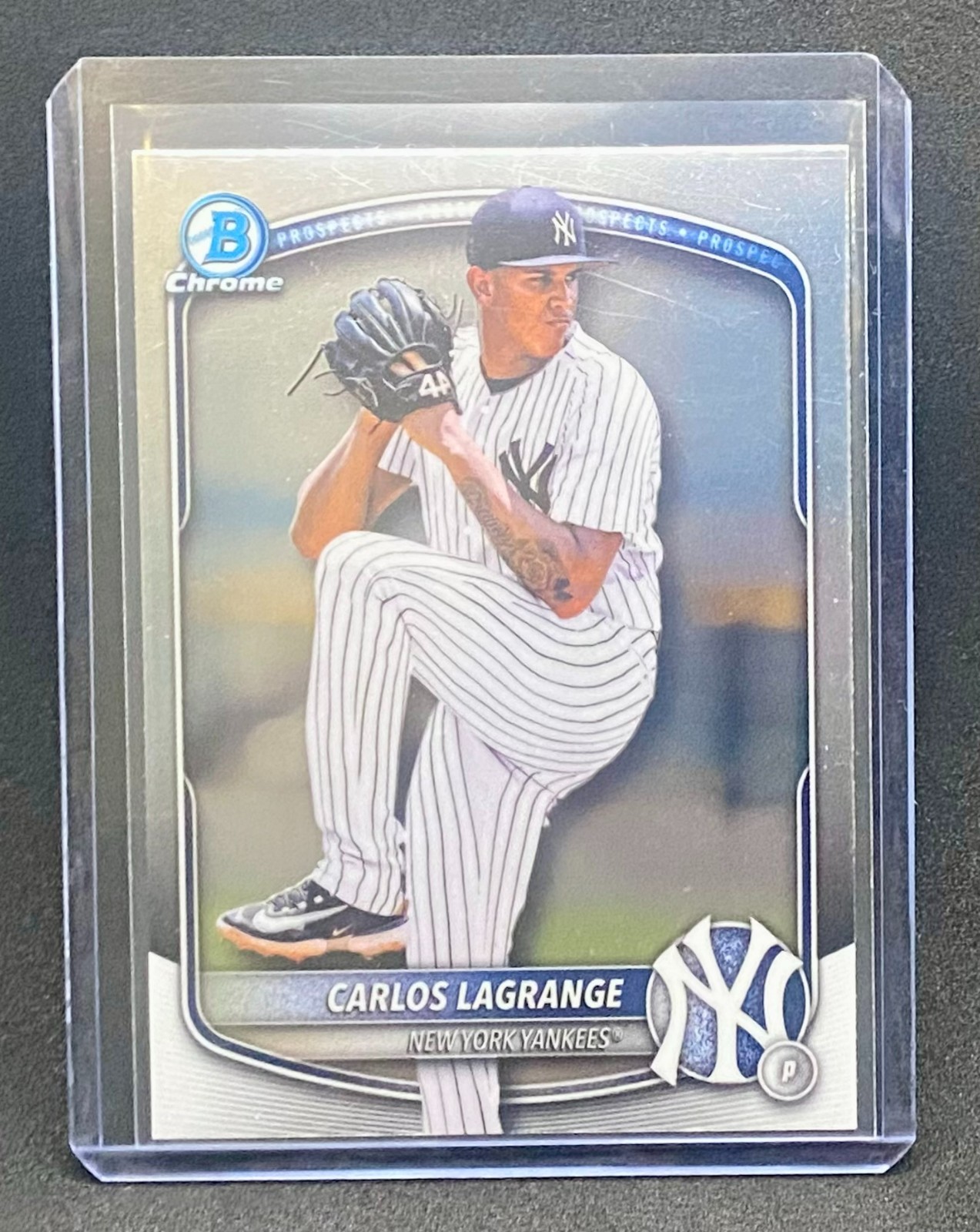 CARLOS LAGRANGE - 2025 Bowman Draft Chrome #BDC‑132 1st Bowman Yankees (RC)