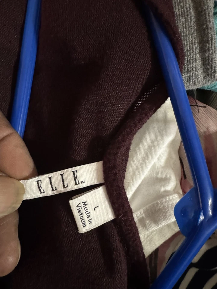 Suéter morado de manga larga para mujer Elle Foto 2 de 3