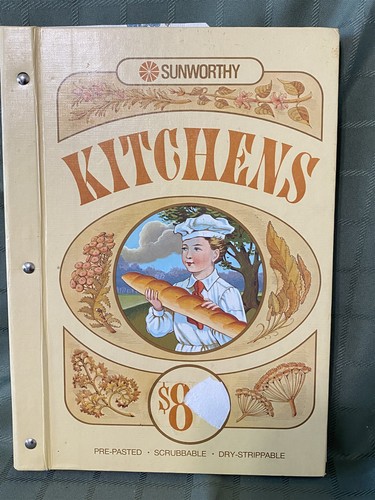  VINTAGE 1964 SUNWORTHY WALLPAPER SAMPLE BOOK 