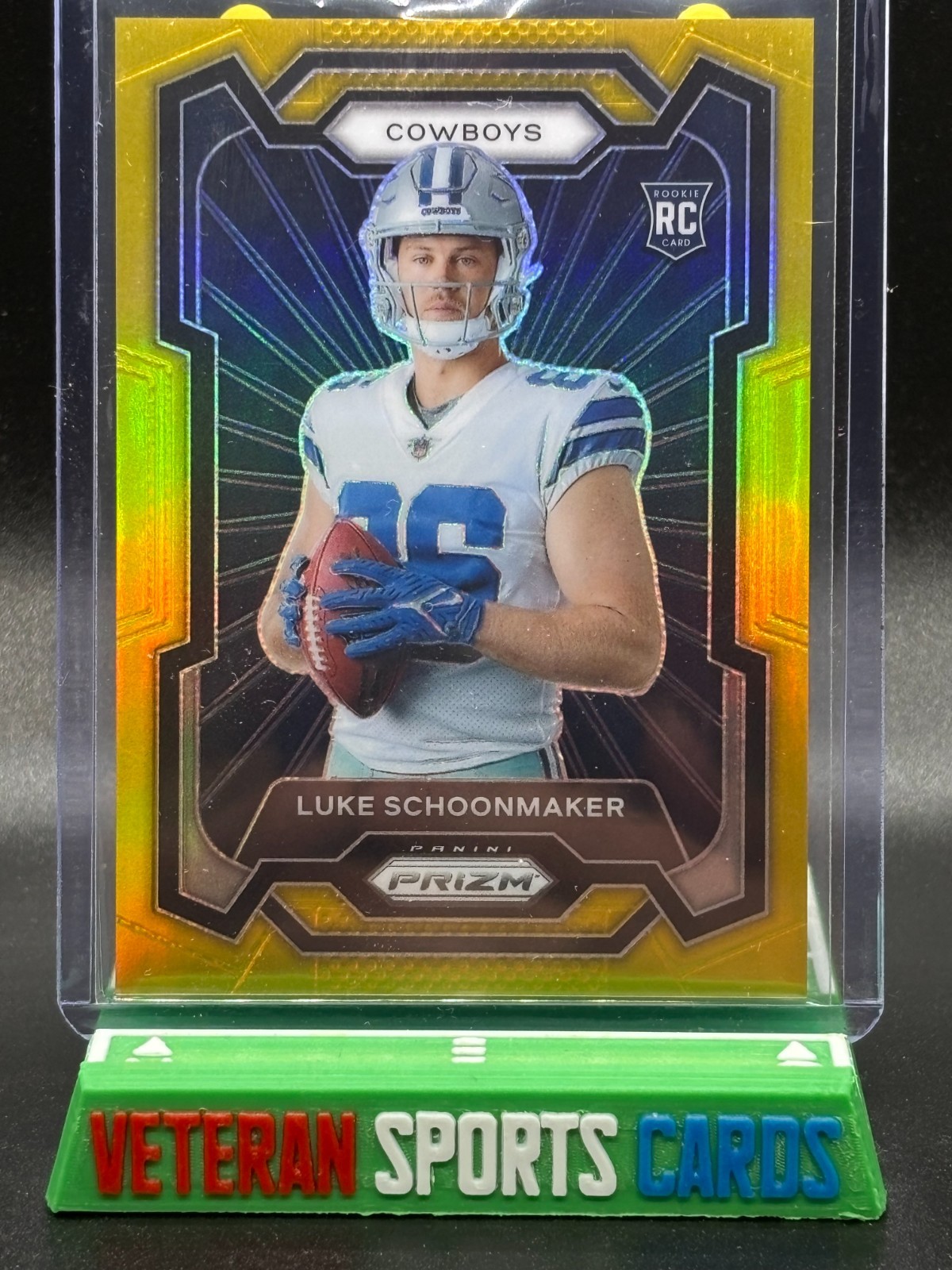 2023 Prizm Gold Variation Rookie Luke Schoonmaker #4/10- Cowboys SSP RC