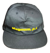 RARE Version Vintage Black Magnum P.I. Hat  Adjustable BOX SHIPPED