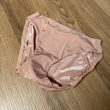 Vtg Victoria Secret Satin Second Skin Mocha Bikini Smooth 99 Undies new