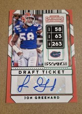 2020 Panini Contenders Draft Picks #238 Jon Greenard Auto Rookie College Ticket