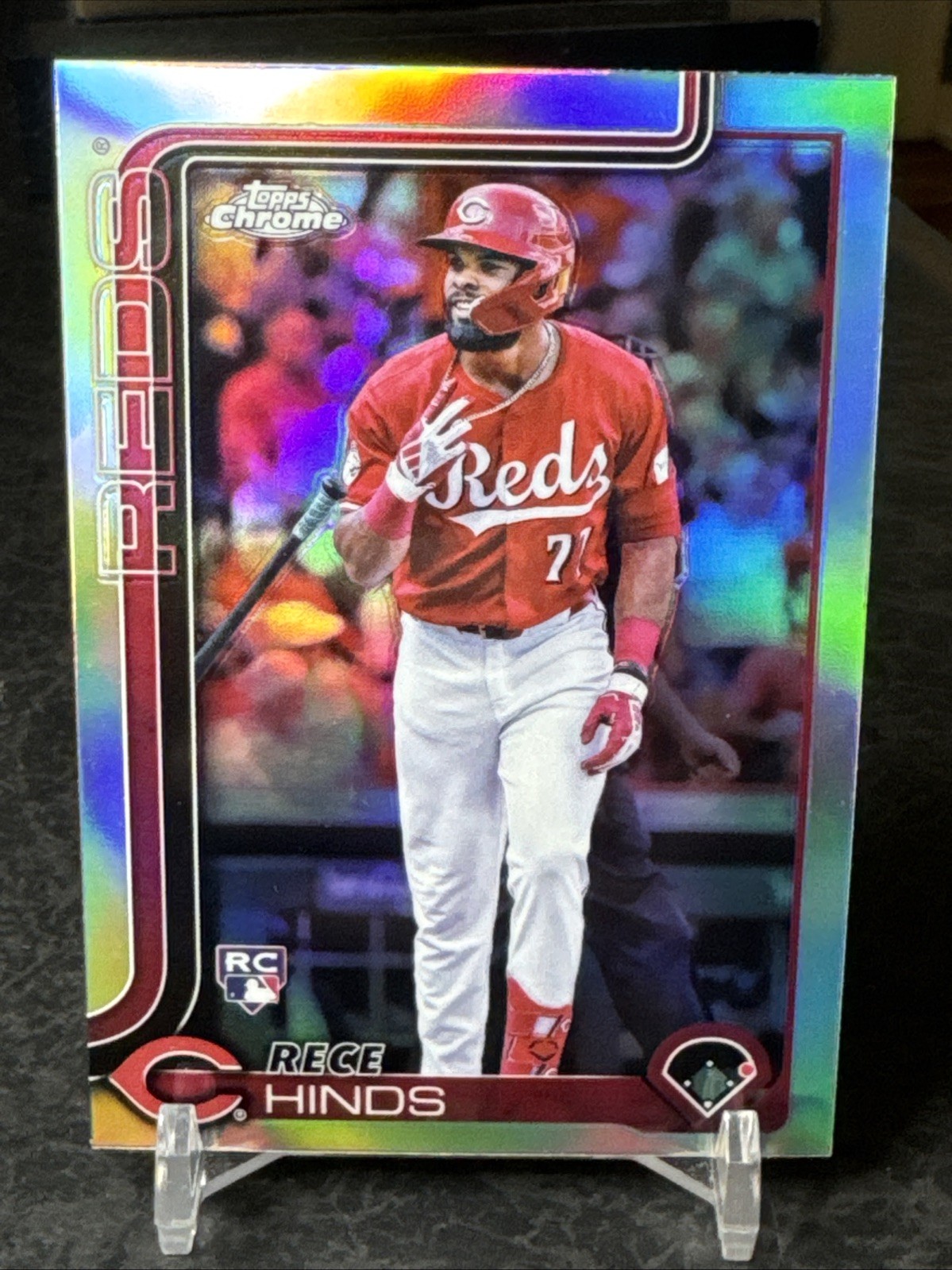 Rece Hinds ~ 2025 Topps Chrome ~ Rookie Refractor #253