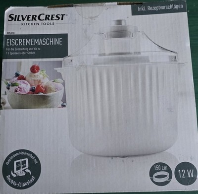 SILVERCREST Eiscremebereiter Eismaschine Eisbereiter Eiscreme SECM 12 E2 weiß