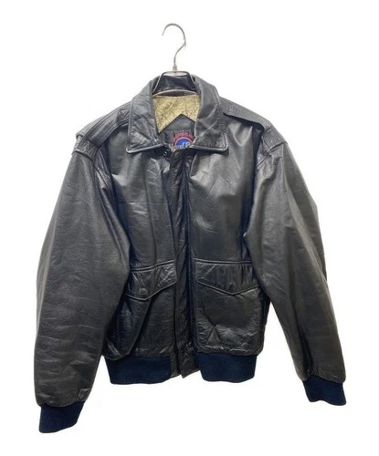 Hard Rock Cafe MAUI Leather Jacket Map Lining Men's Size M Black - product listing photo