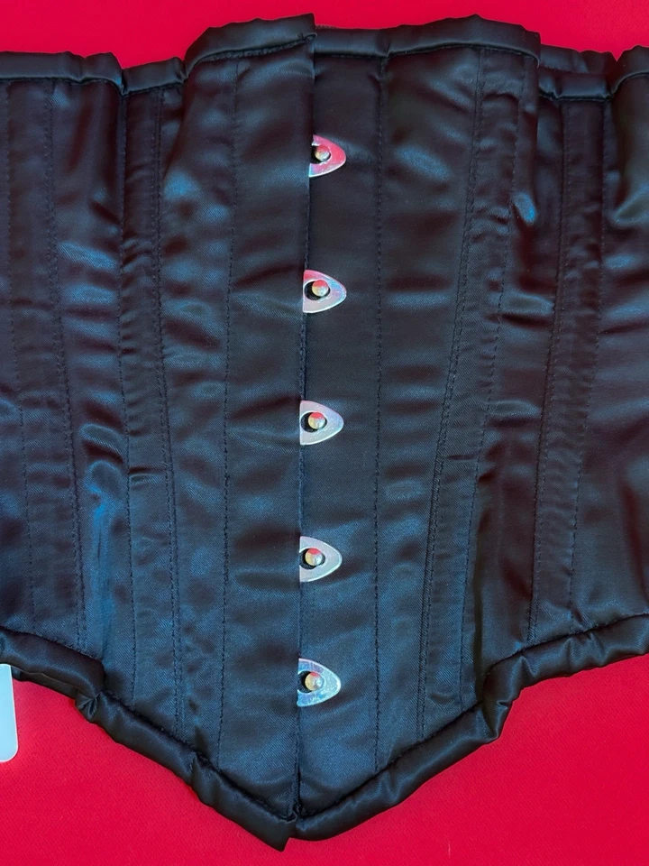$154 Small ❤️ Women's Satin Underbust Steel Boned For 27” Waist Training Corset - Image 3 of 4