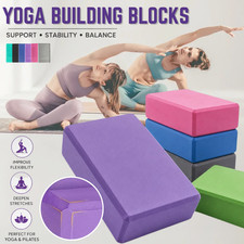 Yoga Block EVA Foam Brick Non Slip Lightweight Support Block Fitness Exercise