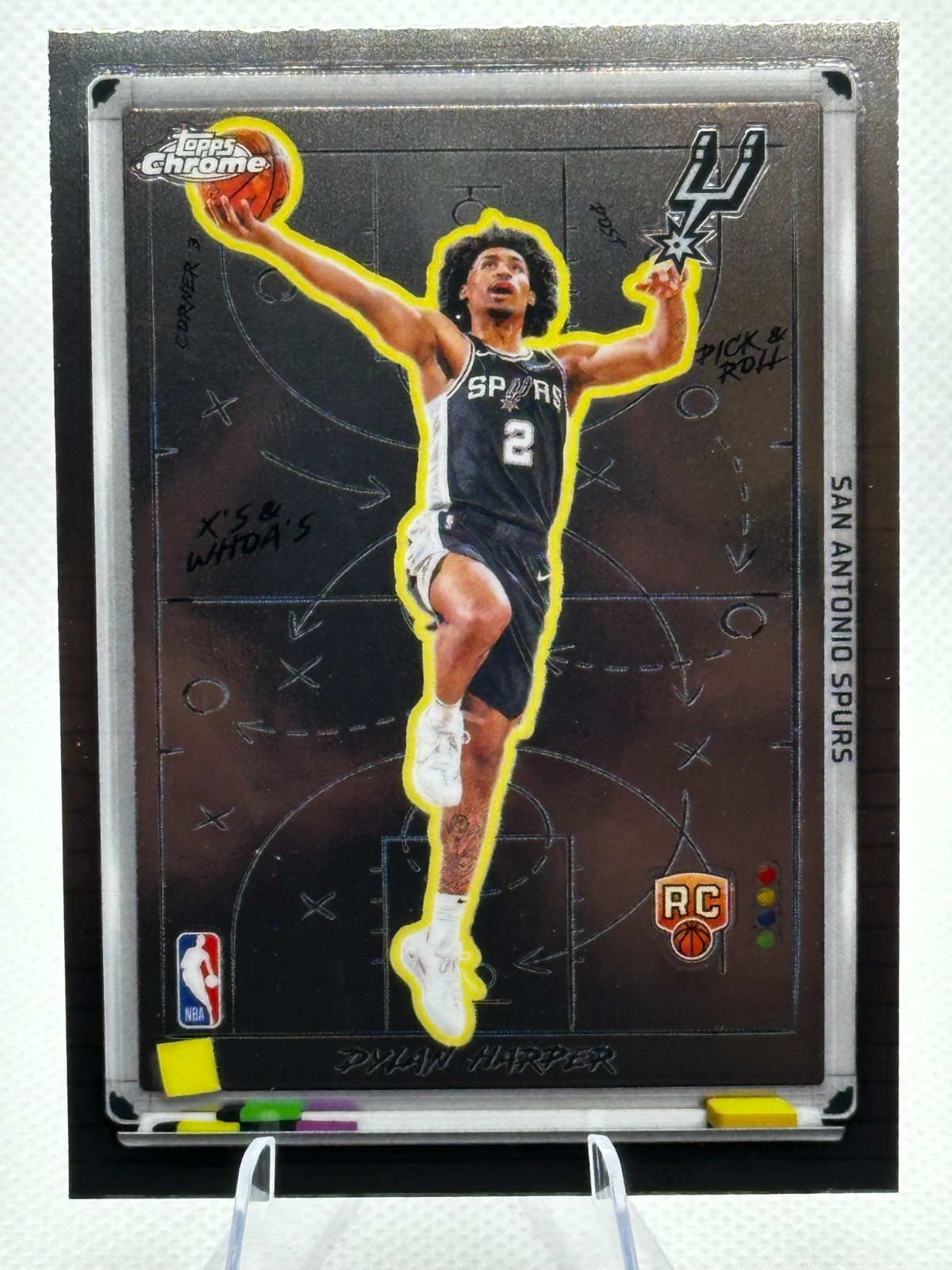 2025-26 Topps Chrome Dylan Harper RC X's & Whoa's XW-9 SPURS