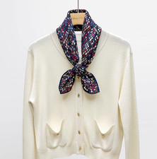 70 cashmere 30 silk glaze double side printed square Wrap shawl 62X62cm new