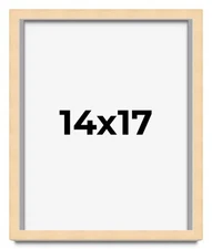 14x17 Solid Wood Picture Frame with UV Acrylic, Available in 6 Finishes