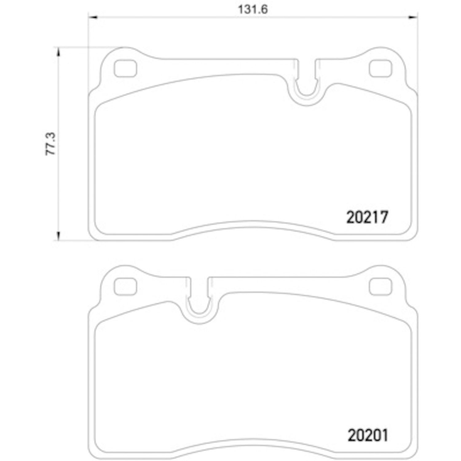 Aston Martin DB9 2005-2014 Brake pad sets Set P/N 355015891