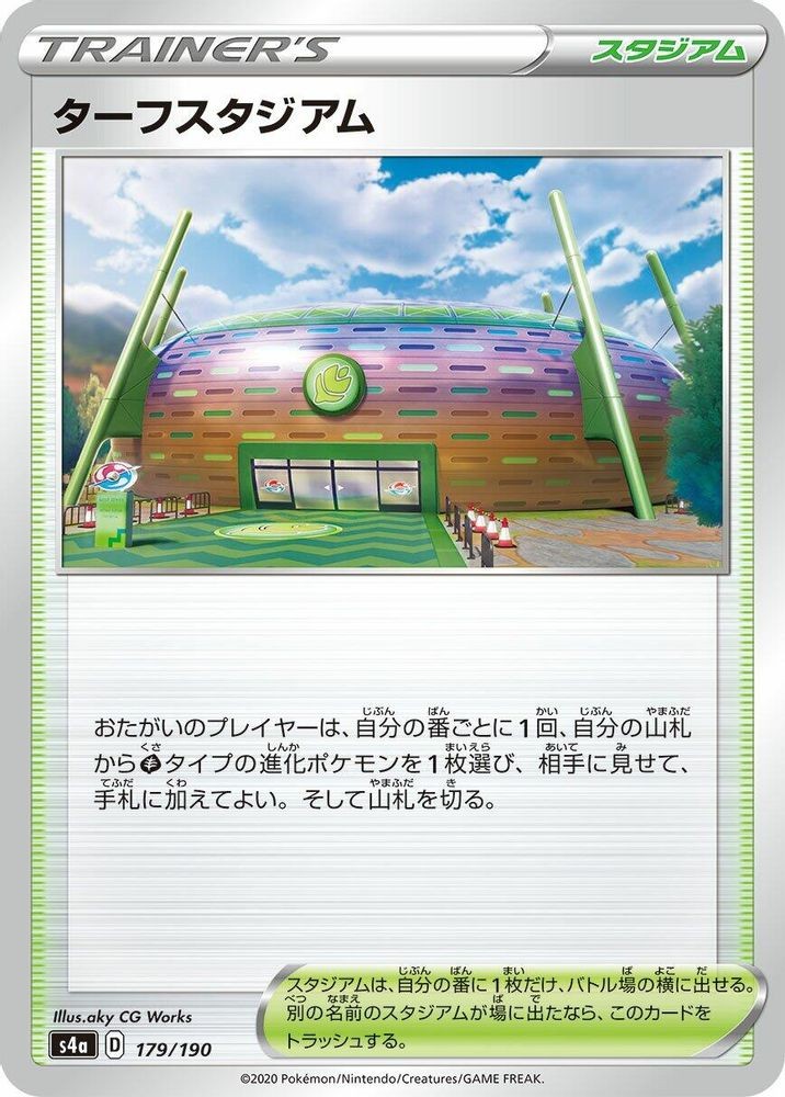 TURFFIELD STADIUM 179/190 SHINY STAR V NM