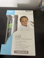Equate Infrared 1-Second In-Ear Digital Thermometer for Kids & Adults