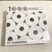 Funwares TP Hoarding Toilet Paper Jigsaw Puzzle 1000 Piece - 27" x 19" NEW