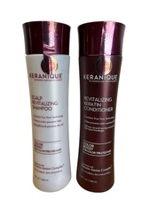 Keranique Scalp Revitalizing Shampoo Conditioner Set Color Boost, 8 Oz Ea