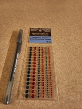 Recollections~ Red & Green~ Rhinestone Stickers