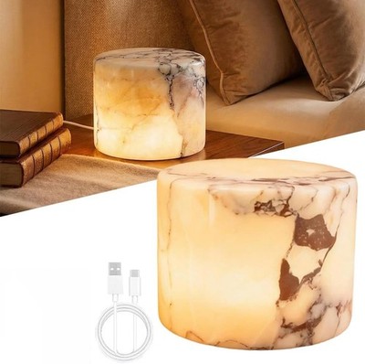 Marble Lamp Night Light Touch Bedside Table Lamp