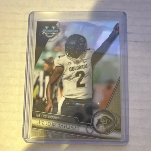Topps 2023 Bowman Chrome Shedeur Sanders Image Variation #88 Buffaloes