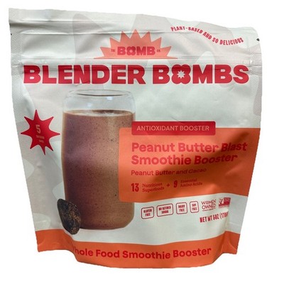 The Bomb Co. Blender Bomb, Peanut Butter, Superfood Smoothie Mix 5ct