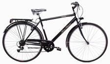 MARIO SCHIANO city bike 28 uomo , bici da passeggio cambio 6 velocita' , Nera 