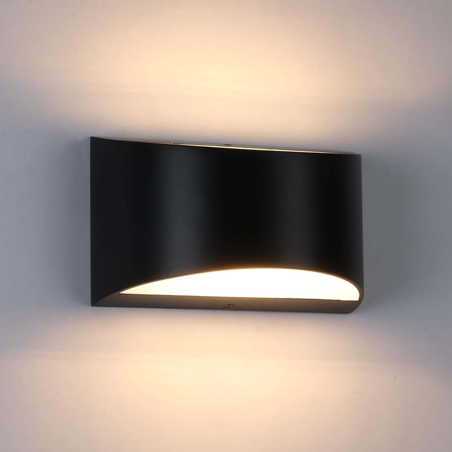 Black Modern LED Wall Sconce (With G9 Bulbs) Hardwired Indoor Wall Lights up and