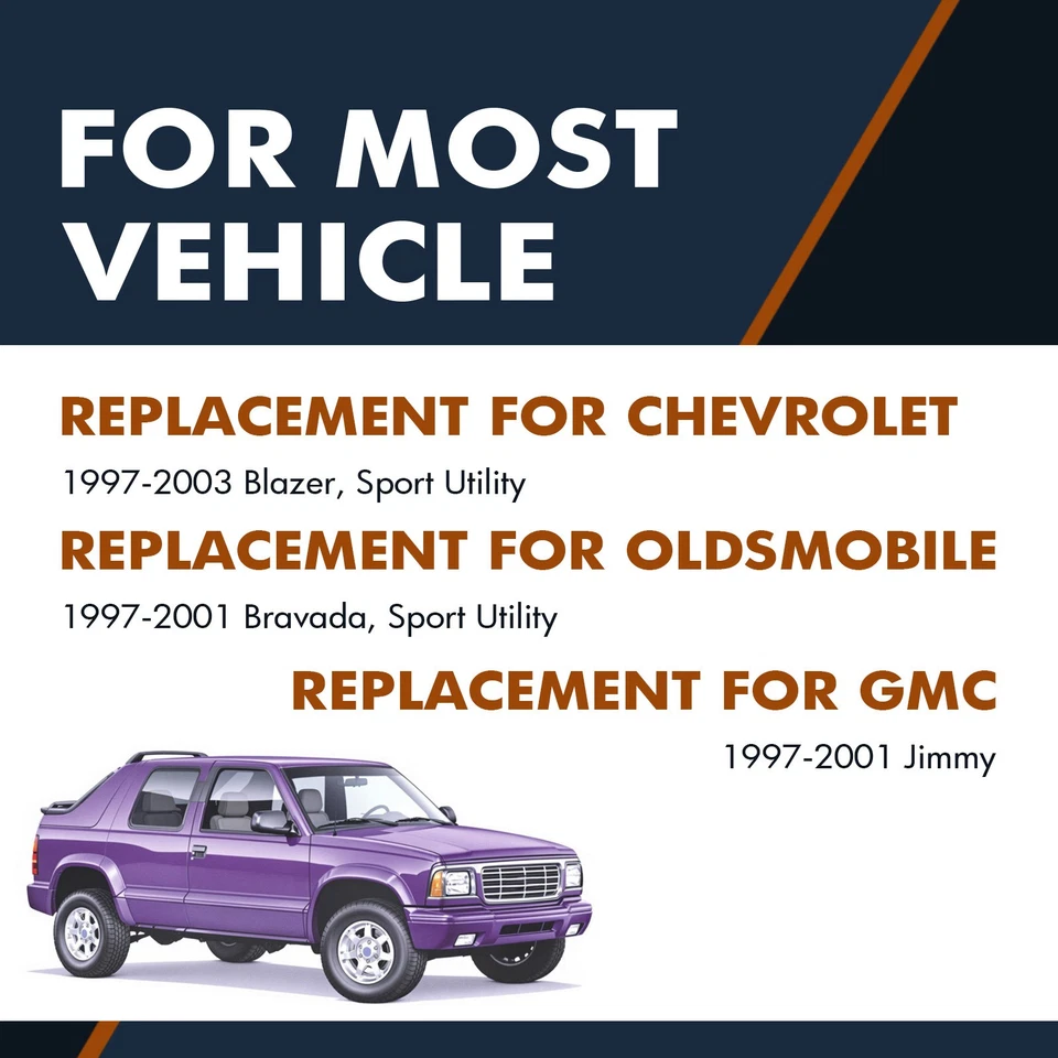 Juego de 4 soportes de elevación de vidrio para puerta levadiza trasera para GMC Jimmy 1997-2001 4 puertas Foto 2 de 4