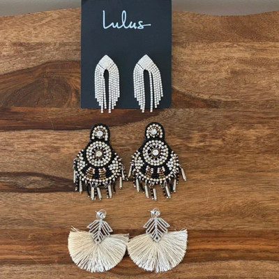 Lulus & Express Statement Earrings Bundle