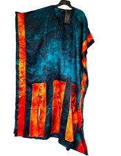 Winlar Goddess Kaftan Caftan Long Dress One Size PLUS 1X 2X 3X XL emerald color