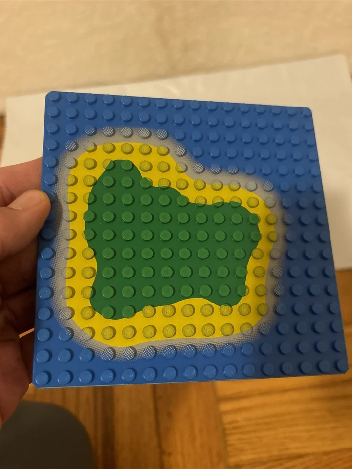 Placa de base vintage Lego Pirates/Pirate 6265 6260 Island 16x16 - 5x5” FRETE GRÁTIS - Imagem 4 de 4