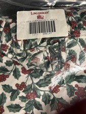 Longaberger Traditional Holly Evergreen Liner New In bag Made in USA