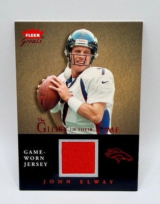 2004 Fleer Greats John Elway Game-Worn Jersey #GT-JE- The Glory of their Time