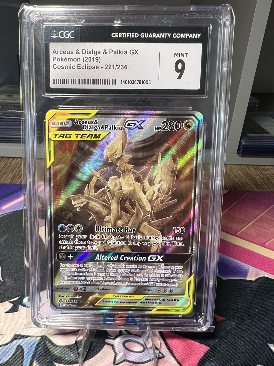 Arceus & Dialga & Palkia GX (Alternate Full Art) 221/236 Sm