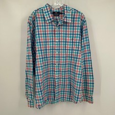 Vineyard Vines Mens Slim Fit Tucker Shirt Size XXL Preppy Gingham Plaid Hamptons