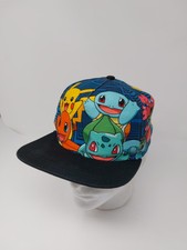 Pok mon All Over Print Youth Snapback Hat Cap