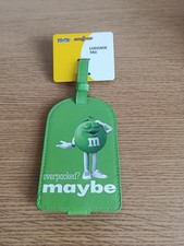 Original M&M's Green Character Luggage Tag