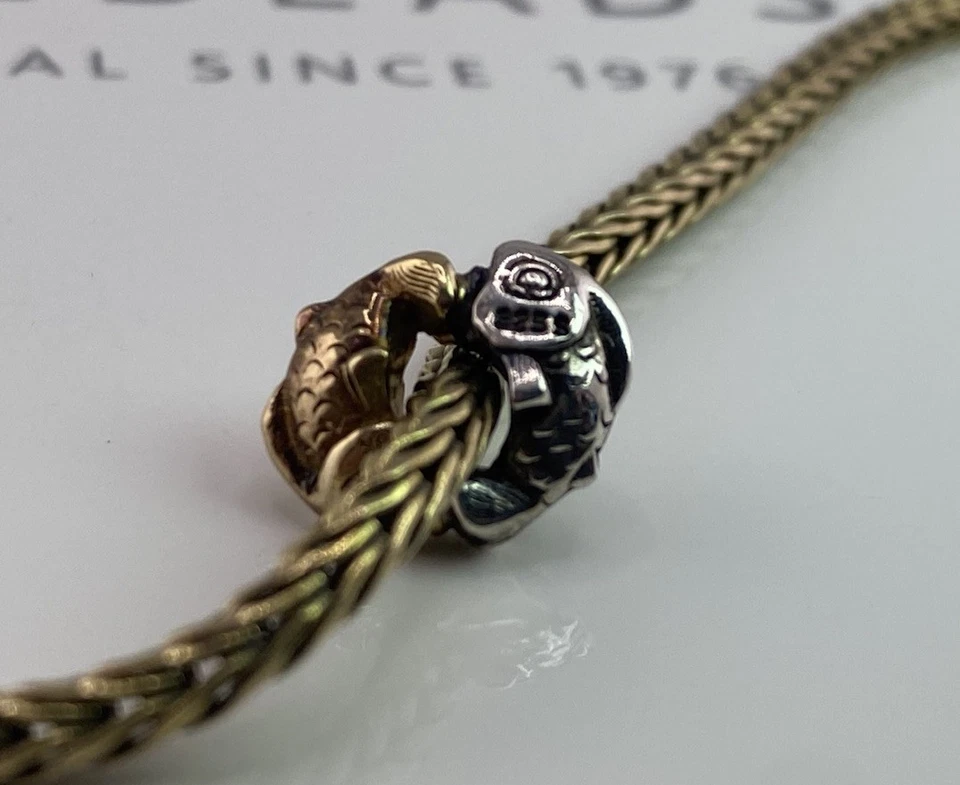 Trollbeads Happy Fish Bead Oro 18K Plata 925 Foto 2 de 4