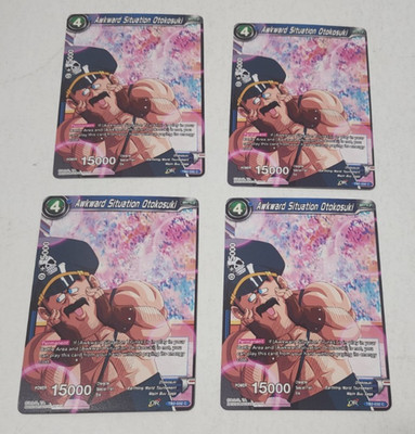 Dragon Ball Super Card Game Awkward Situation Otokosuki TB2-032 C x4 Playset